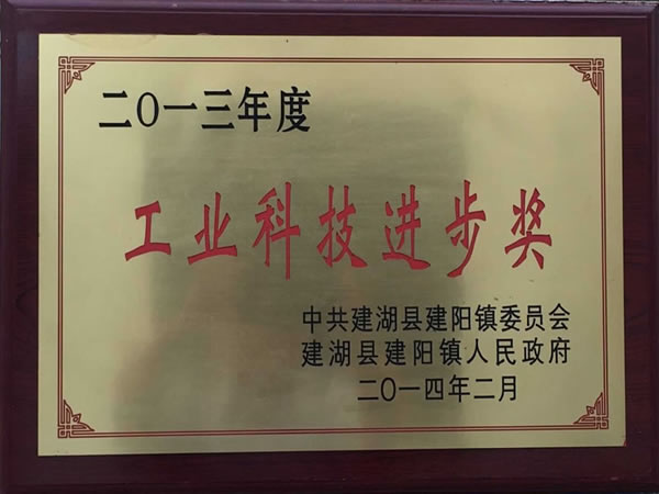 2013年度工業(yè)科技進(jìn)步獎(jiǎng)